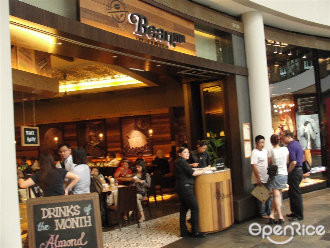 The Coffee Bean & Tea Leaf's Menu American in Marina Bay Marina Bay