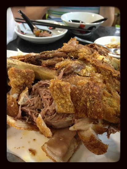 crispy pork knuckle