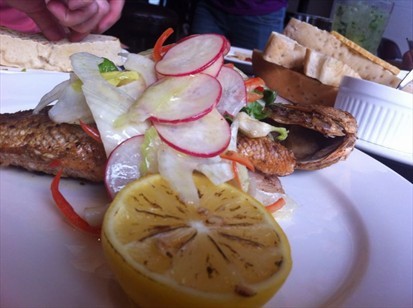 Whole Roasted Snapper