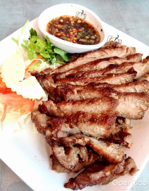 Flame Grilled Pork with Homemade Dip ($9.50)