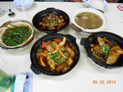 Dishes that we were served