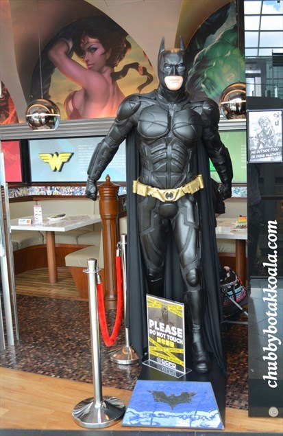 Batman, guarding the entrance