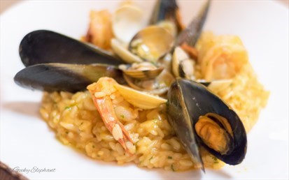 Arborio rice with seafood